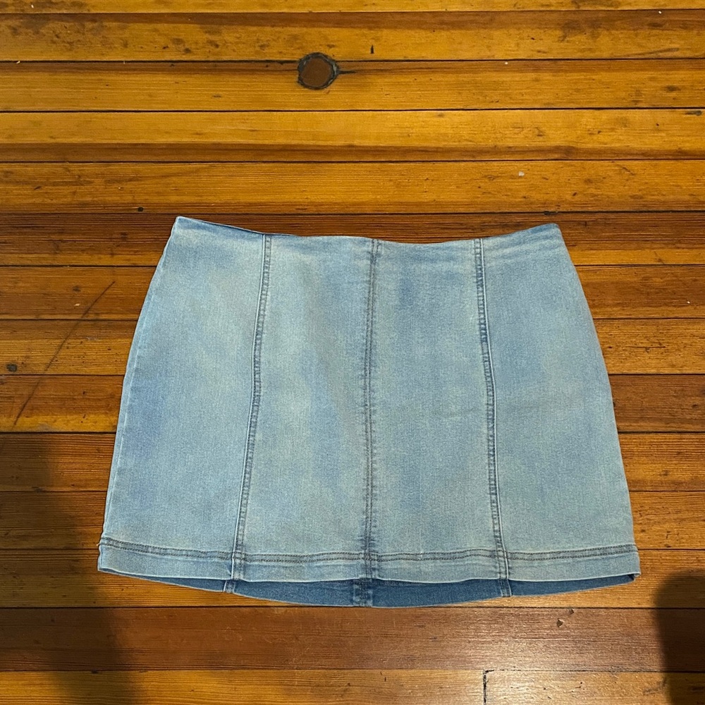 Wild Fable Light Blue Denim Mini Skirt